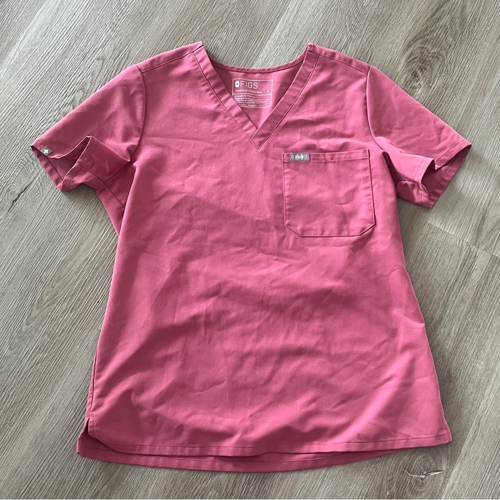 FIGS Catarina One Pocket Scrub Top - Breast Cancer Awareness, Quartz